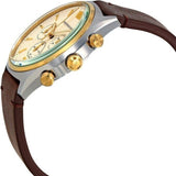 Buy Shop Emporio Armani Chronograph White Dial Brown Leather Strap Watch For Men - AR11033 USA Online