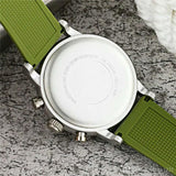Buy Shop Emporio Armani Chronograph White Dial Green Rubber Strap Watch For Men - AR11022 USA Online