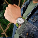 Buy Shop Emporio Armani Chronograph White Dial Green Rubber Strap Watch For Men - AR11022 USA Online