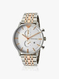 Buy Shop Emporio Armani Chronograph White Dial Two Tone Steel Strap Watch For Men - AR0399 USA Online