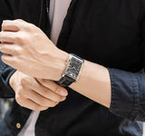 Buy Shop Emporio Armani Classic Analog Black Dial Black Leather Strap Strap Watch For Men - AR1604 USA Online
