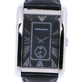 Buy Shop Emporio Armani Classic Analog Black Dial Black Leather Strap Strap Watch For Men - AR1604 USA Online