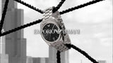 Buy Shop Emporio Armani Classic Analog Black Dial Silver Steel Strap Watch For Men - AR0369 USA Online
