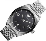 Buy Shop Emporio Armani Classic Analog Black Dial Silver Steel Strap Watch For Men - AR0369 USA Online