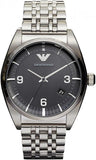 Buy Shop Emporio Armani Classic Analog Black Dial Silver Steel Strap Watch For Men - AR0369 USA Online