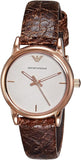 Buy Shop Emporio Armani Classic Analog Grey Dial Brown Leather Strap Watch For Men - AR1813 USA Online