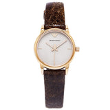 Buy Shop Emporio Armani Classic Analog Grey Dial Brown Leather Strap Watch For Men - AR1813 USA Online