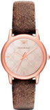 Buy Shop Emporio Armani Classic Analog Grey Dial Brown Leather Strap Watch For Men - AR1813 USA Online