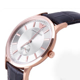 Buy Shop Emporio Armani Classic Analog Silver Dial Brown Leather Strap Watch For Men - AR9101 USA Online