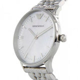 Buy Shop Emporio Armani Classic Quartz Mother of Pearl Dial Silver Steel Strap Watch For Women - AR1602 USA Online