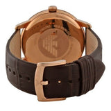 Buy Shop Emporio Armani Classic Quartz Brown Dial Brown Leather Strap Watch For Men - AR1613 USA Online