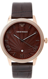 Buy Shop Emporio Armani Classic Quartz Brown Dial Brown Leather Strap Watch For Men - AR1613 USA Online