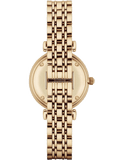 Buy Shop Emporio Armani Gianni T Bar White Mother of Pearl Dial Gold Steel Strap Watch For Women - AR1907 USA Online