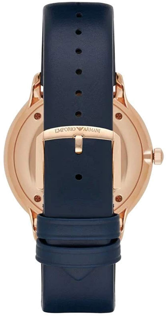 Buy Shop Emporio Armani Classic Quartz Blue Dial Blue Leather Strap Watch For Men - AR2071 USA Online
