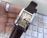 Buy Shop Emporio Armani Classic Beige Dial Brown Leather Strap Watch For Men - AR0154 USA Online