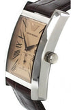 Buy Shop Emporio Armani Classic Beige Dial Brown Leather Strap Watch For Men - AR0154 USA Online