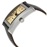 Buy Shop Emporio Armani Classic Beige Dial Brown Leather Strap Watch For Men - AR0154 USA Online