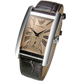 Buy Shop Emporio Armani Classic Beige Dial Brown Leather Strap Watch For Men - AR0154 USA Online