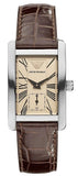 Buy Shop Emporio Armani Classic Beige Dial Brown Leather Strap Watch For Men - AR0154 USA Online
