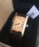 Buy Shop Emporio Armani Classic Beige Dial Brown Leather Strap Watch For Women - AR0155 USA Online