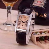 Buy Shop Emporio Armani Classic Beige Dial Brown Leather Strap Watch For Women - AR0155 USA Online