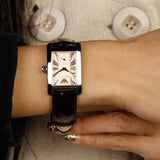 Buy Shop Emporio Armani Classic Beige Dial Brown Leather Strap Watch For Women - AR0155 USA Online