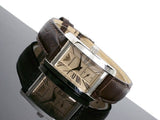 Buy Shop Emporio Armani Classic Beige Dial Brown Leather Strap Watch For Women - AR0155 USA Online