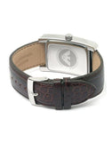 Buy Shop Emporio Armani Classic Beige Dial Brown Leather Strap Watch For Women - AR0155 USA Online