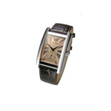 Buy Shop Emporio Armani Classic Beige Dial Brown Leather Strap Watch For Women - AR0155 USA Online