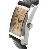 Buy Shop Emporio Armani Classic Beige Dial Brown Leather Strap Watch For Women - AR0155 USA Online