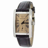 Buy Shop Emporio Armani Classic Beige Dial Brown Leather Strap Watch For Women - AR0155 USA Online