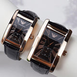 Buy Shop Emporio Armani Classic Black Dial Black Leather Strap Watch For Men - AR0168 USA Online