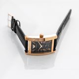 Buy Shop Emporio Armani Classic Black Dial Black Leather Strap Watch For Men - AR0168 USA Online