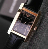 Buy Shop Emporio Armani Classic Black Dial Black Leather Strap Watch For Men - AR0168 USA Online