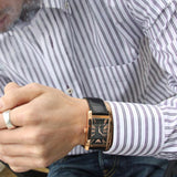 Buy Shop Emporio Armani Classic Black Dial Black Leather Strap Watch For Men - AR0168 USA Online