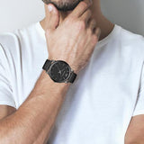 Buy Shop Emporio Armani Classic Black Dial Black Leather Strap Watch For Men - AR1732 USA Online
