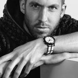 Buy Shop Emporio Armani Classic Black Dial Black Leather Strap Watch For Men - AR1860 USA Online