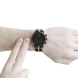 Buy Shop Emporio Armani Classic Black Dial Black Leather Strap Watch For Men - AR1860 USA Online