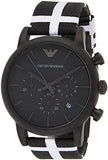Buy Shop Emporio Armani Classic Black Dial Black Leather Strap Watch For Men - AR1860 USA Online