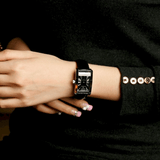Buy Shop Emporio Armani Classic Black Dial Black Leather Strap Watch For Women - AR0144 USA Online