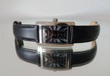 Buy Shop Emporio Armani Classic Black Dial Black Leather Strap Watch For Women - AR0144 USA Online