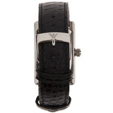 Buy Shop Emporio Armani Classic Black Dial Black Leather Strap Watch For Women - AR0144 USA Online