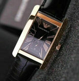 Buy Shop Emporio Armani Classic Black Dial Black Leather Strap Watch For Women - AR0169 USA Online