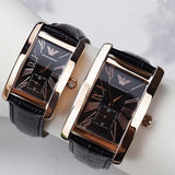 Buy Shop Emporio Armani Classic Black Dial Black Leather Strap Watch For Women - AR0169 USA Online