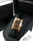 Buy Shop Emporio Armani Classic Black Dial Black Leather Strap Watch For Women - AR0169 USA Online