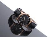 Buy Shop Emporio Armani Classic Black Dial Black Leather Strap Watch for Women - AR2445 USA Online
