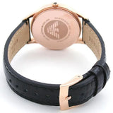 Buy Shop Emporio Armani Classic Black Dial Black Leather Strap Watch for Women - AR2445 USA Online