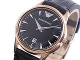 Buy Shop Emporio Armani Classic Black Dial Black Leather Strap Watch for Women - AR2445 USA Online