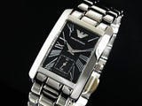 Buy Shop Emporio Armani Classic Black Dial Silver Stainless Steel Watch For Women - AR0157 USA Online