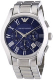 Buy Shop Emporio Armani Classic Blue Dial Silver Steel Strap Watch For Men - AR1635 USA Online